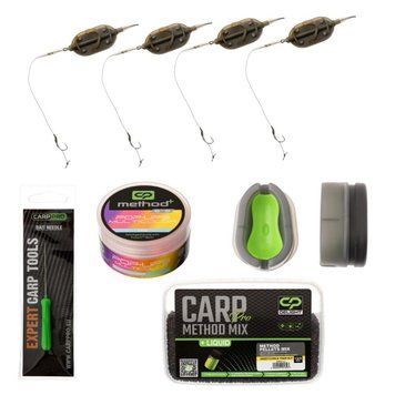 Готовий набір для коропового монтажу на 4 монтажів Carp Pro Method Set Method Set4 фото