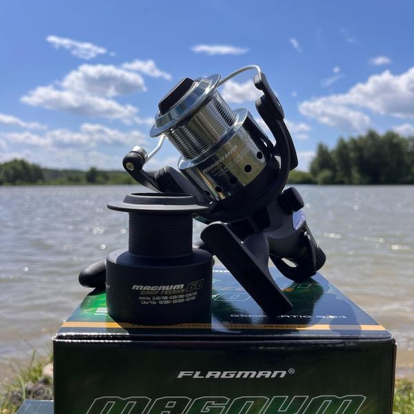 Карповий набір: Flagman Magnum Black Carp вудилище + Flagman Magnum Carp Feeder 6000 котушка Mbc 3.3 +mcf6000 фото