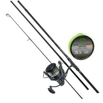 Короповий сподовий набір Carp Pro Tork 3.6 - вудилище Carp Pro Tork 12 + котушка Carp Pro Tork Spod + шнур в подарунок CPTS1255-3+CPTRK10SP фото