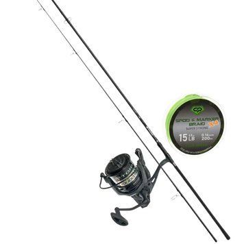Карповий сподовий набір Carp Pro Tork 3.6 м &ndash; двосекційне вудилище Carp Pro Tork + котушка Carp Pro Tork Spod + шнур в подарунок CPTS125+CPTRK10SP фото