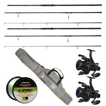 Карповий набір Brain Apex 3.9 м 3.5 lb 2 вудлища + 2 котушки Flagman Endura Carp 8000 FS + волосінь 800 м + чохол 4.2 858.41.87+70100034.2 фото