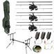 Карповый набор Brain Apex 3.9 м 3.5 lb 3 удилища + 3 катушки Flagman Endura Carp 8000 FS + род-под + сигнализаторы + свингеры 1858.41.87+3FLENDC8FS3,9 фото 1