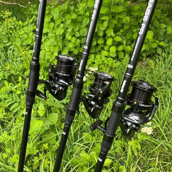 Набір для коропової риболовлі на три вудилища Fishing ROI Mirage 3.5Lb Black MirageBlack3 фото