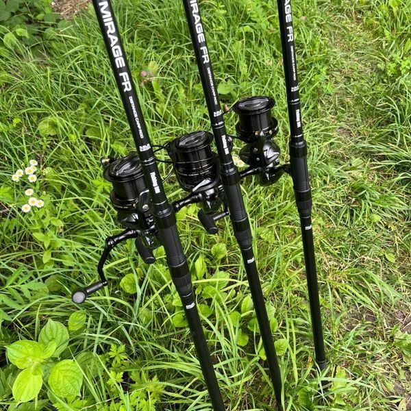 Набір для коропової риболовлі на три вудилища Fishing ROI Mirage 3.5Lb Black MirageBlack3 фото