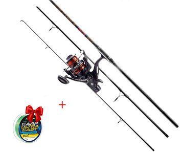 Короповий набір. Вудлище Brain Apex Carp 3.90 m, котушка Brain Apex Double Baitrunner 6000, волосінь в Apex_Set фото